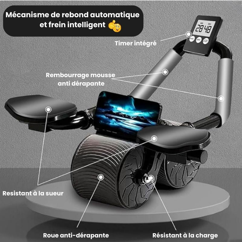 AbdoBoost ™  Roue Abdominale à Retour Automatique